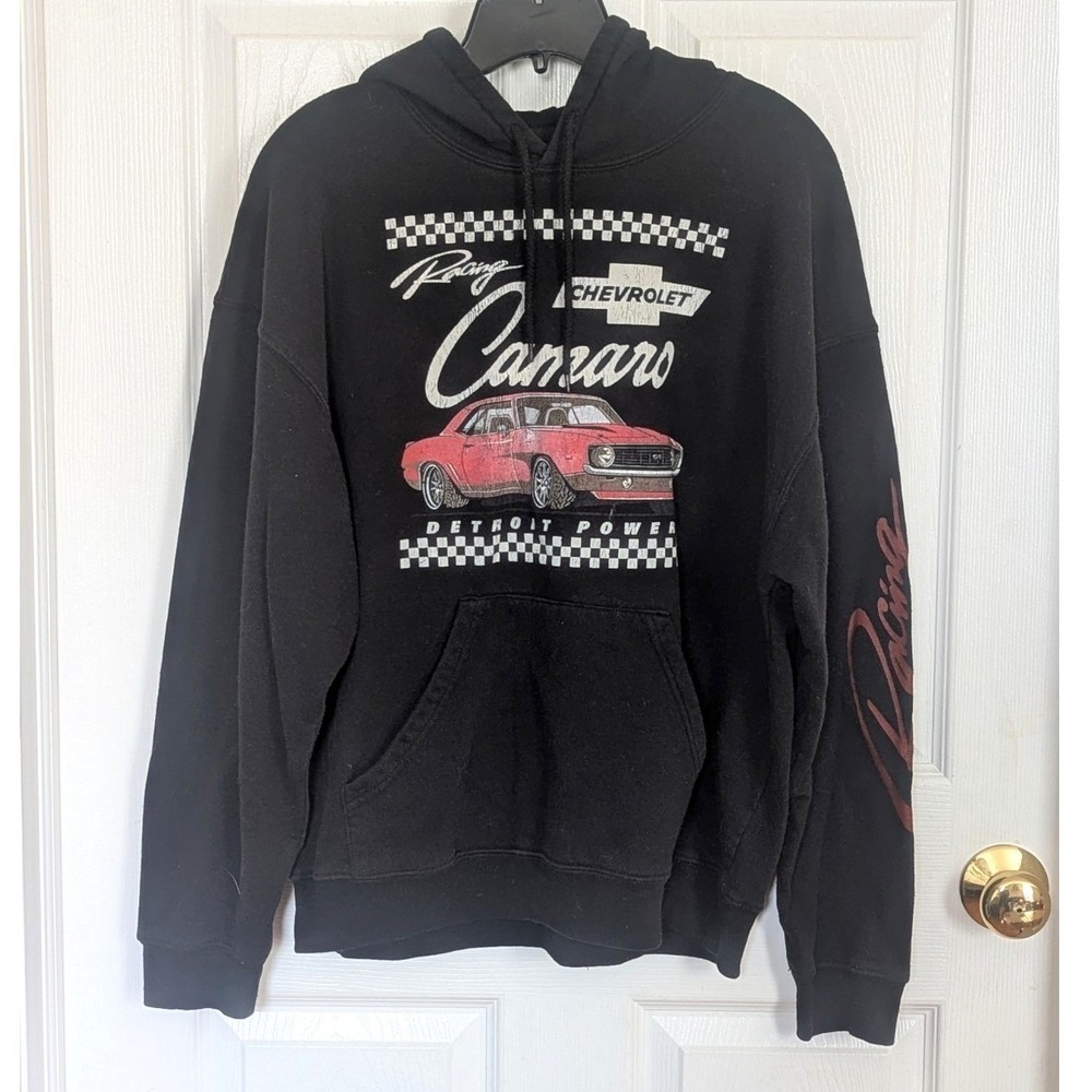 Y2K Racing Streetwear Chevrolet Camaro SS Detroit Power Hoodie L